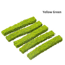 Load image into Gallery viewer, 5 pcs Miniature Shrub Strips Grass Fence Models DIY Sand Table Building Layout Dollhouse Garden Landscape Terrarium Diorama Craft Supplies
