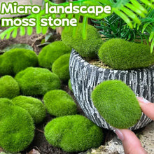 Load image into Gallery viewer, 5/10/20 pcs Miniature Green Moss Rock Stone Model Pot Decoration DIY Landscape Dollhouse Fairy Garden Terrarium Diorama Craft Supplies