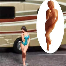Load image into Gallery viewer, Miniature Spice Woman People Unpainted Figure 1:64 Scale Models Street Building Landscape Scenery Layout Accessories Diorama Supplies