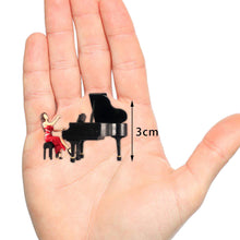 Load image into Gallery viewer, Miniature Pianist with Piano 1:64 Figure S Scale Model Landscape Building Scenery Layout Scene Accessories Diorama Supplies