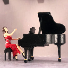 Load image into Gallery viewer, Miniature Pianist with Piano 1:64 Figure S Scale Model Landscape Building Scenery Layout Scene Accessories Diorama Supplies