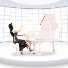 Load image into Gallery viewer, Miniature Pianist with Piano 1:64 Figure S Scale Model Landscape Building Scenery Layout Scene Accessories Diorama Supplies