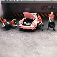 Load image into Gallery viewer, Miniature Resin Garage Worker Figures 1:64 Scale, Diorama Model People