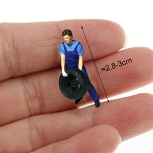 Load image into Gallery viewer, Miniature Car Repair Garage Scene People Figure 1:64 Model Sand Table Layout Building Street Landscape Accessories Diorama Supplies