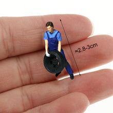 Load image into Gallery viewer, Miniature Resin Garage Worker Figures 1:64 Scale, Diorama Model People