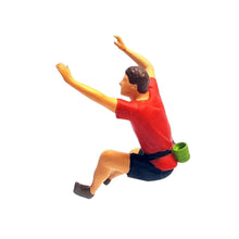 Load image into Gallery viewer, Miniature Rock Climber Sport Climbing People Unpainted Figure 1:64 Model Building Landscape Scenery Layout Accessories Diorama Supplies