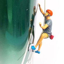 Load image into Gallery viewer, Unpainted Miniature Rock Climber Figure 1:64 Scale Model Railway Diorama Landscape Craft Supply