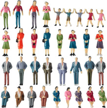 Load image into Gallery viewer, Miniature People Models 1:32 Scale, O Scale Figure Set, Model Railway Diorama Supplies (50pcs)