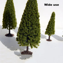 Load image into Gallery viewer, 15 pcs Mixed Miniature Pine Tree Model Train Railway Scene Accessories Forest Landscape Terrarium Christmas Diorama Craft Supplies
