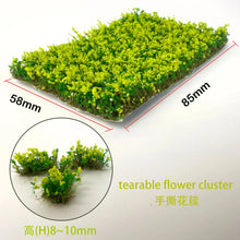 Load image into Gallery viewer, Miniature Tearable Flower Cluster Grass Model Train Railway Accessories DIY Scenery Landscape Dollhouse Terrarium Diorama Craft Supplies