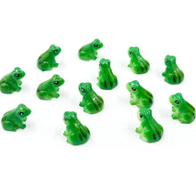 Load image into Gallery viewer, 5/10 pcs Miniature Green Frog Figure Model DIY Scenery Dollhouse Landscape Fairy Garden Accessories Terrarium Diorama Craft Supplies