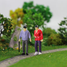 Load image into Gallery viewer, 100 pcs Miniature Standing Passenger People 1:43 Figure O Scale Model Train Railway Scene Landscape Accessories Diorama Supplies