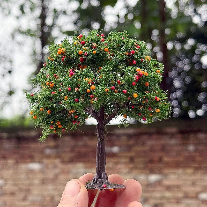 plastic toy trees and plants 10cm Miniature Plastic Fruit Tree Model for Dioramas, Train Layouts, F –  e-Toyer