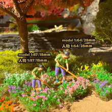 Load image into Gallery viewer, Miniature Tearable Flower Cluster Grass Model Train Railway Accessories DIY Scenery Landscape Dollhouse Terrarium Diorama Craft Supplies