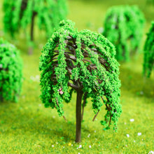 Load image into Gallery viewer, 20 pcs 5-9.5cm Mixed Miniature Willow Tree Models Train Railway Accessories Forest Fairy Garden Landscape Terrarium Diorama Craft Supplies