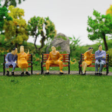 Load image into Gallery viewer, 50 pcs Miniature All Seated Passenger Sitting People Man Woman 1:43 Figure O Scale Models Train Railway Scene Accessories Diorama Supplies