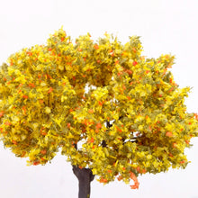 Load image into Gallery viewer, 10/15cm Miniature Yellow Autumn Wire Tree Model Railway Layout Accessories DIY Landscape Dollhouse Terrarium Diorama Craft Supplies