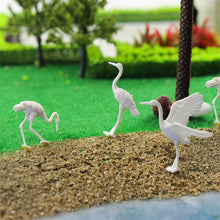 Load image into Gallery viewer, 24 pcs Miniature White Crane Bird Animal Unpainted Figures 1:50 Models O Scale Garden Landscape Scenery Layout Accessories Diorama Supplies