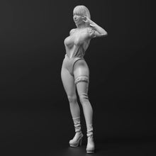 Load image into Gallery viewer, Sexy Racing Girl Unpainted Resin Figure 1/35 1/24 1/12 Scale Unassembled Model