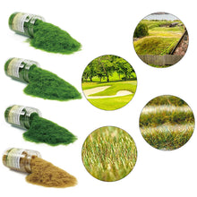 Load image into Gallery viewer, 35g Static Grass Flock Nylon Fibres 5/8/12mm for Model Railways, Dioramas, Miniature Scenery