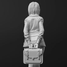 Load image into Gallery viewer, Office Lady Resin Figure – Unpainted Model Kit 1/35 1/24 1/12 Scale – DIY Craft Supply