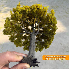 Load image into Gallery viewer, Miniature Autumn Green Model Tree 10–28cm, Railway Scenery, Diorama Craft Supply