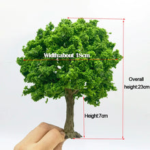 Load image into Gallery viewer, 10/15/18/23/28cm Miniature Green Tree Model Train Railway Layout Forest Scenery Dollhouse Garden Landscape Terrarium Diorama Craft Supplies