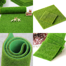 Load image into Gallery viewer, 15cm 30cm Miniature Grass Lawn Turf Model Railway Accessories Dollhouse Forest Fairy Garden Landscape Terrarium Diorama Craft Supplies