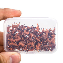 Load image into Gallery viewer, 25 pcs Miniature Horse Farm Animal 1:150 Figures N Scale Models 6 Poses Landscape Garden Scenery Layout Scene Accessories Diorama Supplies