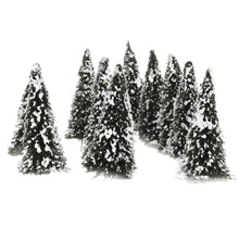 Load image into Gallery viewer, 10 pcs 6/8cm Miniature Snow Cedar Tree Models 1:100 Train Railway Accessories Forest Fairy Garden Landscape Terrarium Diorama Craft Supplies