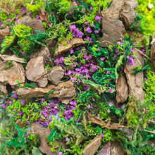 Load image into Gallery viewer, 30g Miniature Grass Moss Bark Foliage Mix for Diorama, Model Railway Scenery & Terrain Crafting