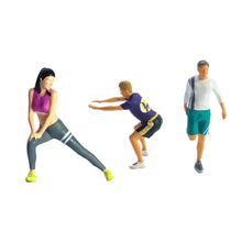 Load image into Gallery viewer, Miniature Fitness Man Woman People Figure 1:64 Models S Scale Landscape Building Scenery Layout Scene Accessories Diorama Supplies