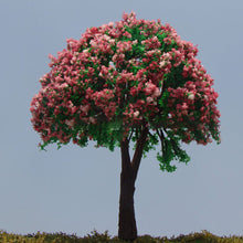 Load image into Gallery viewer, 20 pcs 4cm Miniature Pink Flowering Tree Models Train Railway Accessories Forest Fairy Garden Landscape Terrarium Diorama Craft Supplies