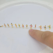 Load image into Gallery viewer, 10pcs Painted Swimming Figures for Dioramas, 1/50, 1/87, 1/150 Scale Model People, Miniature Architecture Layout and Model Scene Supplies