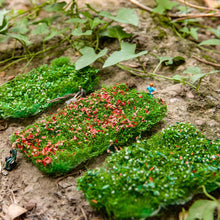Load image into Gallery viewer, Miniature Tearable Bushes Grass Model Train Railway Layout Accessories DIY Scenery Landscape Dollhouse Terrarium Diorama Craft Supplies