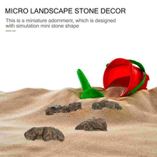 Load image into Gallery viewer, 6 pcs Miniature Stone Rock Models Train Railway Accessories DIY Scene Fairy Garden Landscape Dollhouse Terrarium Diorama Craft Supplies