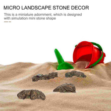 Load image into Gallery viewer, 4pcs Miniature Stone Rock Models - Fairy Garden DIY Diorama Craft Supplies