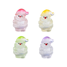 Load image into Gallery viewer, 30pcs Mini Santa Claus Figurines, Glow in Dark Luminous Resin Christmas Miniatures, Fairy Garden Decor, DIY Craft, Holiday Yard Decoration