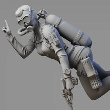 Load image into Gallery viewer, Deep Diving Girl with Spear Gun Unpainted Resin Figure 1/35 1/24 Scale Unassembled Model