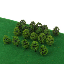 Load image into Gallery viewer, 160 pcs Miniature Tree Models 1:250 Z Scale Train Railway Accessories Forest Fairy Garden Landscape Terrarium Diorama Craft Supplies