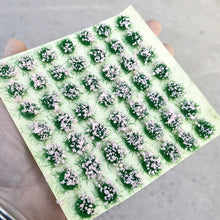 Load image into Gallery viewer, 49 pcs Miniature Flower Cluster Grass Tufts Models Sand Table Dollhouse Fairy Garden Landscape Terrarium Diorama Craft Supplies