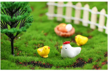 Load image into Gallery viewer, 10pcs Mini Resin Hen and Chick Figurines Cute Farm Animal Miniatures for Fairy Garden, Dollhouse, Terrarium & DIY Home Decorations
