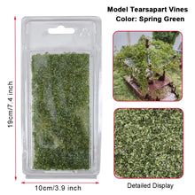Load image into Gallery viewer, Miniature Jungle Vines for Dioramas, Tear Apart Scenery Foliage, Model Railroad Landscape Material