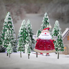 Load image into Gallery viewer, 19 pcs Mixed Miniature Snowy Pine Tree Model Train Railway Scene Accessories Forest Landscape Terrarium Christmas Diorama Craft Supplies