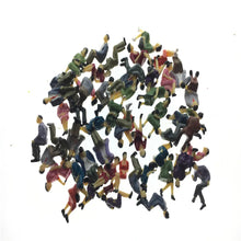 Load image into Gallery viewer, 20pcs 1:43 O Scale Seated Miniature People Painted Figures for Model Railway Layouts, Diorama Scenes, Park Benches, Architecture Crafts