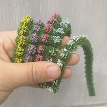 Load image into Gallery viewer, 6pcs Miniature Flower Grass Tufts Self-Adhesive Scenery for Railway Models Dioramas Fairy Gardens and Terrariums