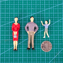 Load image into Gallery viewer, Miniature Model People Standing Figures, 1:25 Scale, Architecture Diorama Supplies (20pcs)