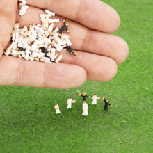 Load image into Gallery viewer, 30pcs Miniature Robed Figures, 1:200 Scale Model People, Diorama Supplies