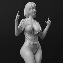 Load image into Gallery viewer, WRC Racing Girl Unpainted Resin Figure 1/35 1/24 1/12 Scale Unassembled Model