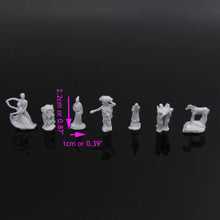 Load image into Gallery viewer, 35 pcs Miniature Garden Statue Sculpture 1:160 N Scale Unpainted Model Dollhouse Accessories Terrarium Diorama Craft Supplies